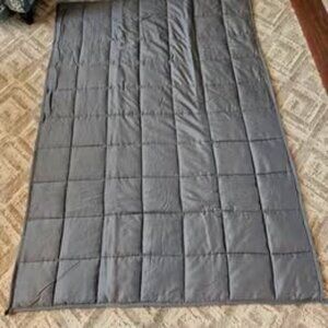 New Saranoni Dark Gray Weighted Blanket Throw